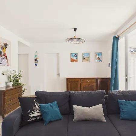 Jardin Et Véranda, à 500 M, Maison Pour 4 Hébergement de vacances